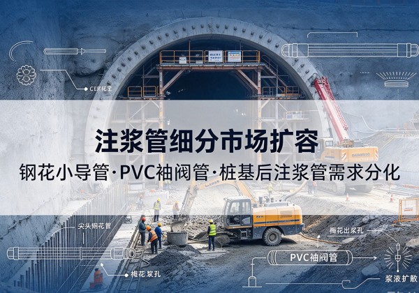 无棣注浆管细分市场扩容，隧道钢花小导管、PVC 袖阀管、桩基后注浆管需求分化